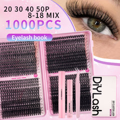 Lashbeautypro 20D 30D 40D 50D Mixed Cluster lash Books Diy Eye Makeup At Home