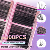 Lashbeautypro 20D 30D 40D 50D Mixed Cluster lash Books Diy Eye Makeup At Home