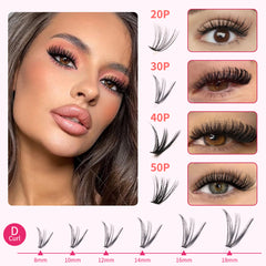 Lashbeautypro 20D 30D 40D 50D Mixed Cluster lash Books Diy Eye Makeup At Home