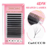 4D W Type Volume Lash Extension Individual Professional Eyelash Extensions
