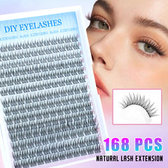 Diy Cluster Lash Kits 9-12mm Natural Individual Lash Daily Eye Makeup