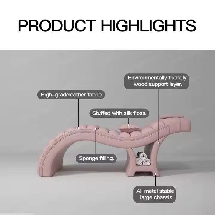 Best Curved Beauty Bed Wholesale Lash Salon Beds