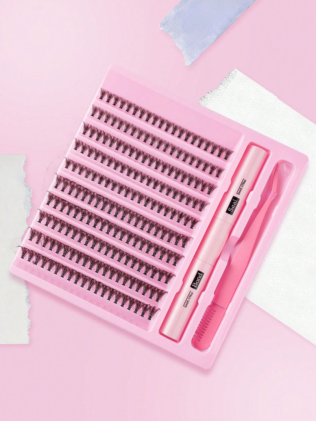 30d 40d 50d Segment Diy Cluster Lashes Extensions Kit Private Label Individual Mix D Curl 8-15mm Faux Mink Fan Eyelashes