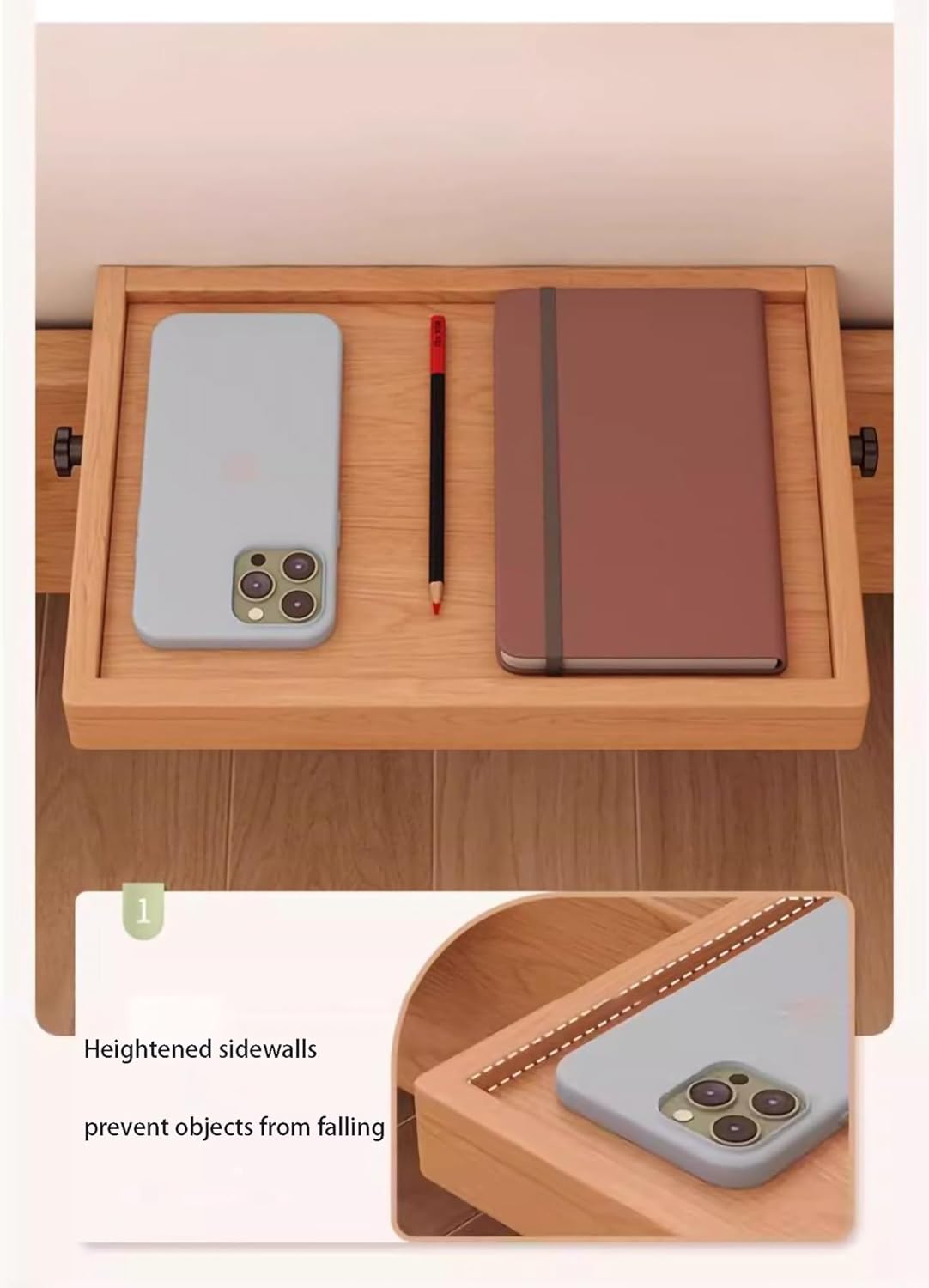 Simple Wall-mounted Foldable Bedside Table to Replace The Bedside Table for Storage Racks And Water Cups