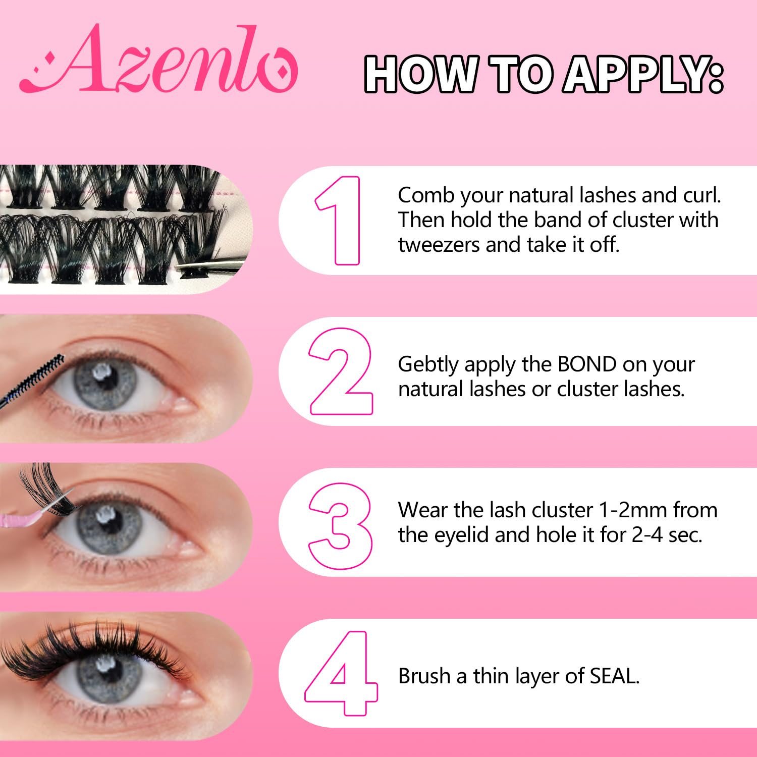 30d 40d 50d Segment Diy Cluster Lashes Extensions Kit Private Label Individual Mix D Curl 8-15mm Faux Mink Fan Eyelashes