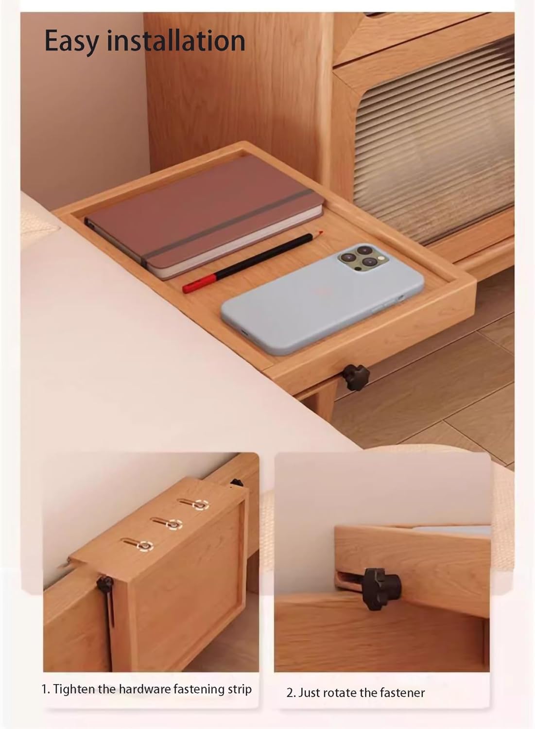 Simple Wall-mounted Foldable Bedside Table to Replace The Bedside Table for Storage Racks And Water Cups