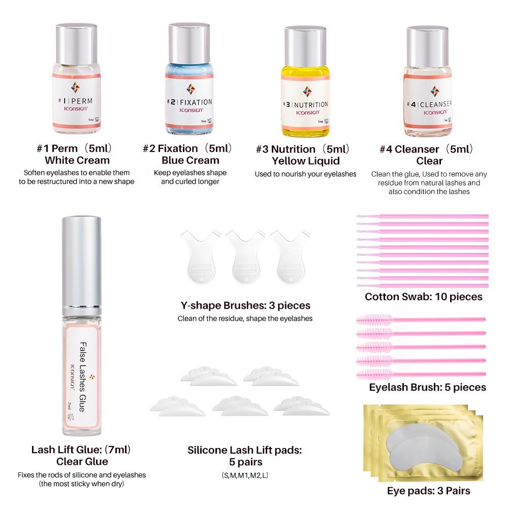 Custom Lash Lifting Perming Wholesale brow lamination and lash lift kit