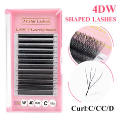4D W Type Volume Lash Extension Individual Professional Eyelash Extensions
