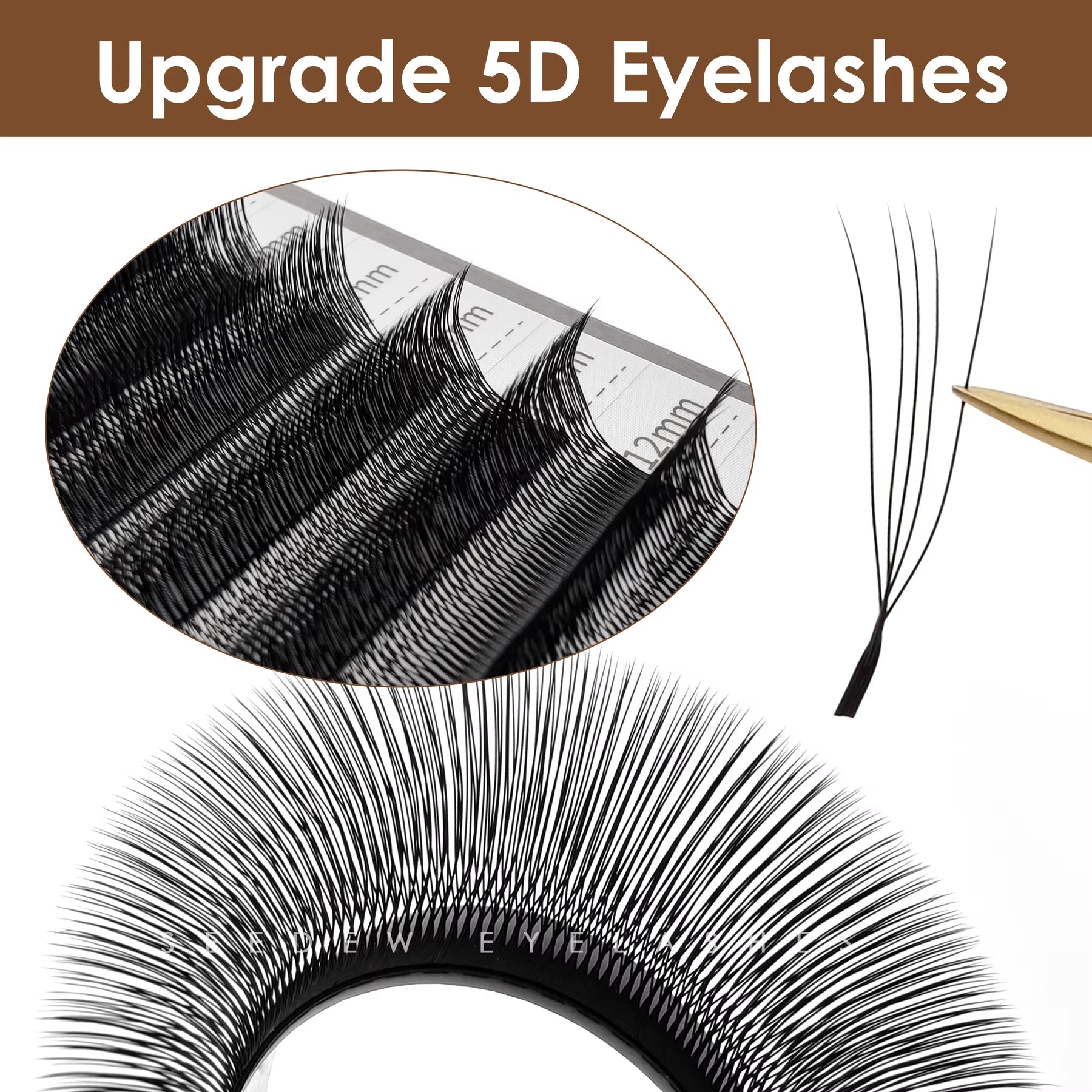 Lashbeautypro U-Shaped 5D W Premade Fans Lashes Premium Volume Eyelash Extensions