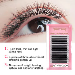 4D W Type Volume Lash Extension Individual Professional Eyelash Extensions