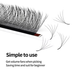 Lashbeautypro W-Shaped 5D Wispy Premade Fans Lashes