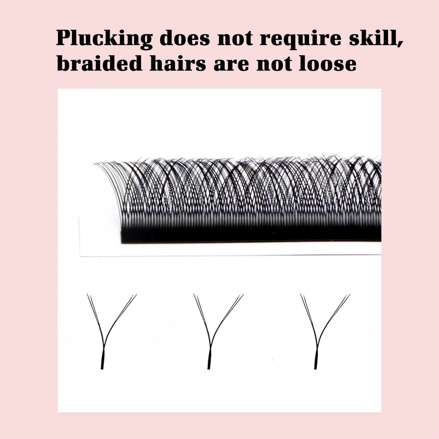 Lashbeautypro 2D Y-type Wispy Lashes Two Tip Premade Fans YY Eyelash