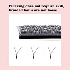 Lashbeautypro 2D Y-type Wispy Lashes Two Tip Premade Fans YY Eyelash