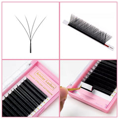 4D W Type Volume Lash Extension Individual Professional Eyelash Extensions