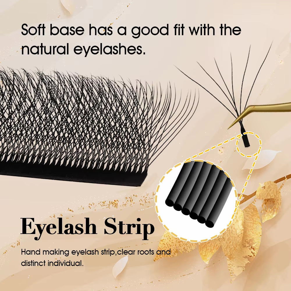 Lashbeautypro W-Shaped 4D Wispy Premade Fans Lashes