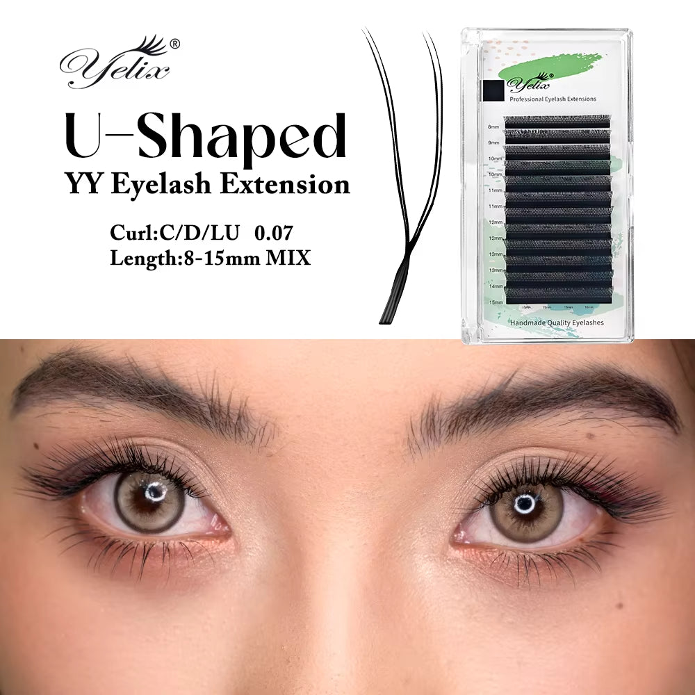 U Shape Eyelash Extension Premade Fans U tupe-YY Lashes