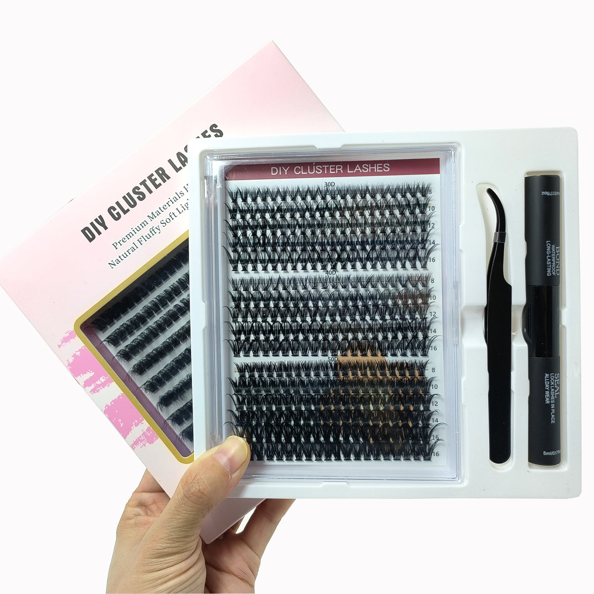 Hot Sale Lashbeautypro Custom Private Label Diy Cluster Lash Extension Kits
