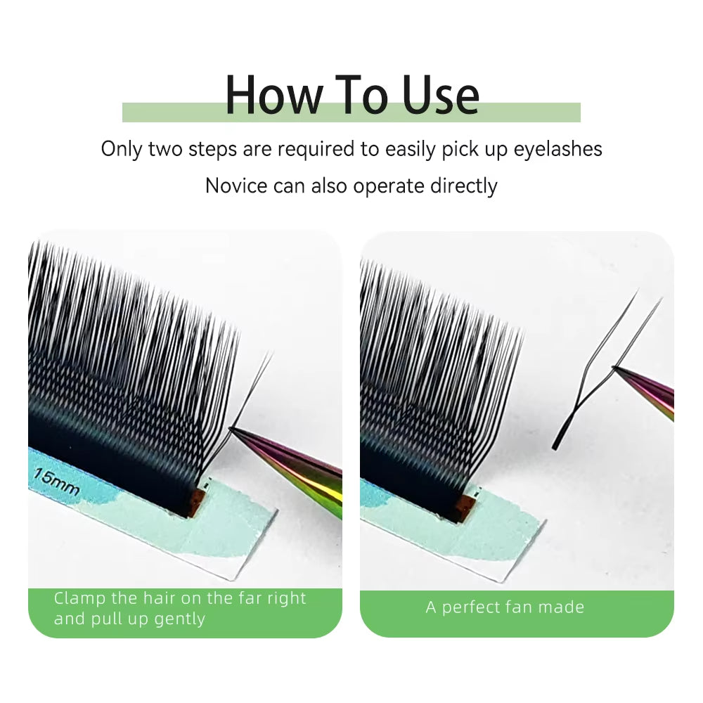 U Shape Eyelash Extension Premade Fans U tupe-YY Lashes