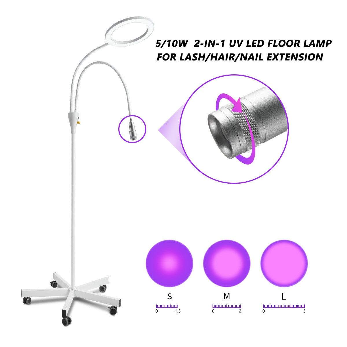 Wholesale New 2 in 1 Uv Led Lash Lamp